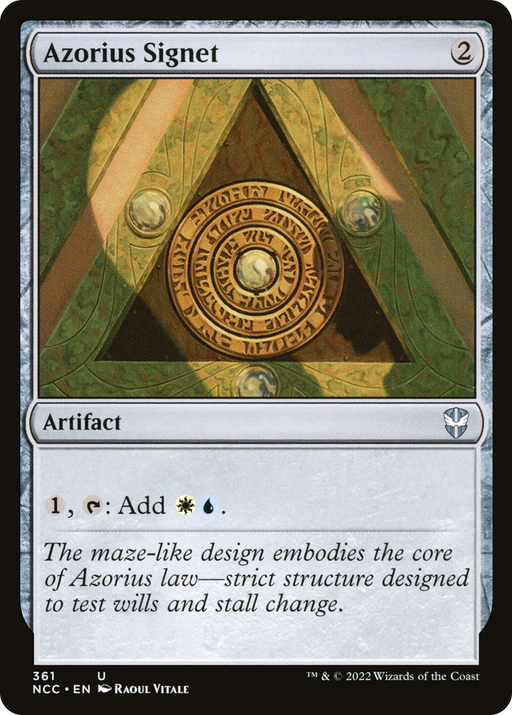 Azorius Signet (NCC-361) [New Capenna Commander] MTG Single Wizards of the Coast