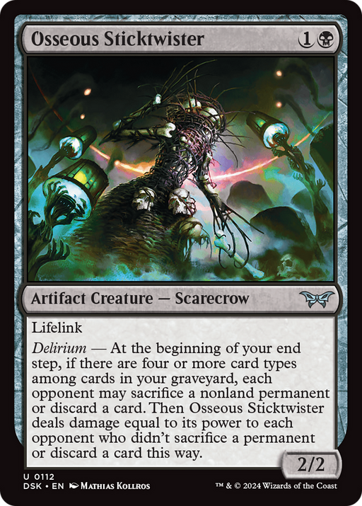 Osseous Sticktwister (DSK-112) [Duskmourn: House of Horror] Foil MTG Single Wizards of the Coast