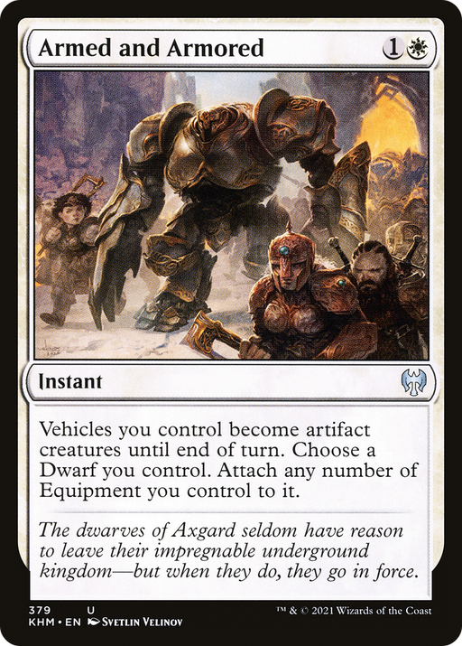 Armed and Armored (KHM-379) [Kaldheim] MTG Single Wizards of the Coast