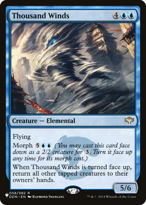 Thousand Winds (LIST-DDN-58) [Mystery Booster] The List MTG Single Wizards of the Coast