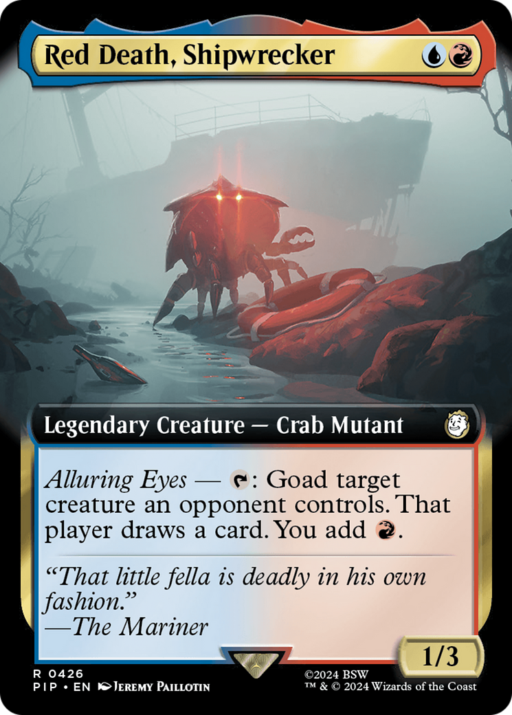 Red Death, Shipwrecker (PIP-426) [Fallout] (Extended Art) Foil MTG Single Wizards of the Coast