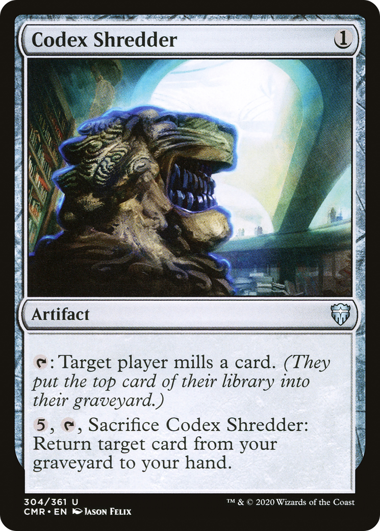 Codex Shredder (CMR-304) [Commander Legends] Foil MTG Single Wizards of the Coast