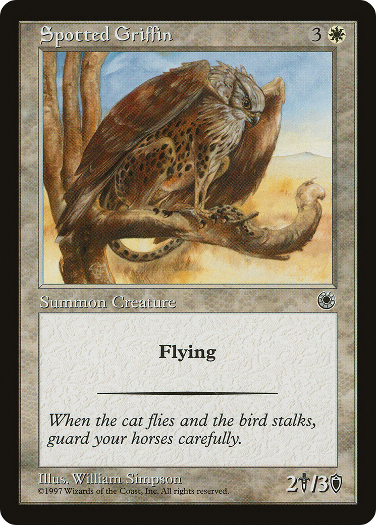 Spotted Griffin (POR-028) [Misc] Portal MTG Single Wizards of the Coast