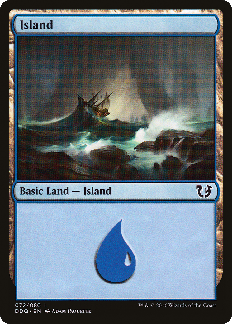 Island (072) (DDQ-072) [Misc] Duel Decks: Blessed vs. Cursed MTG Single Wizards of the Coast
