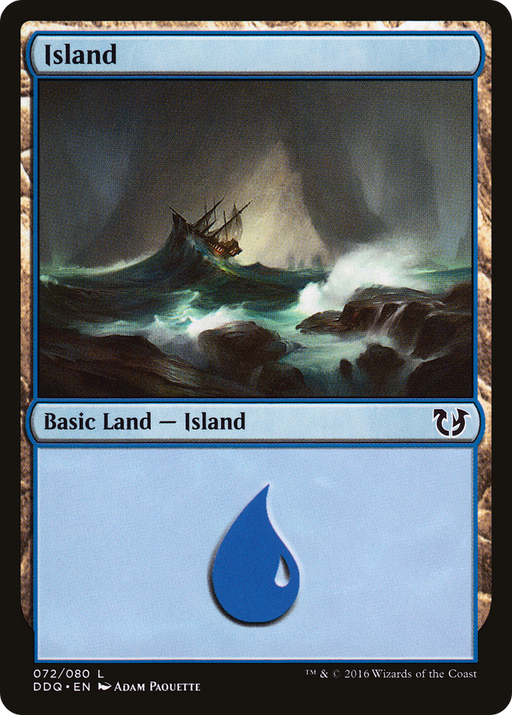 Island (072) (DDQ-072) [Misc] Duel Decks: Blessed vs. Cursed MTG Single Wizards of the Coast
