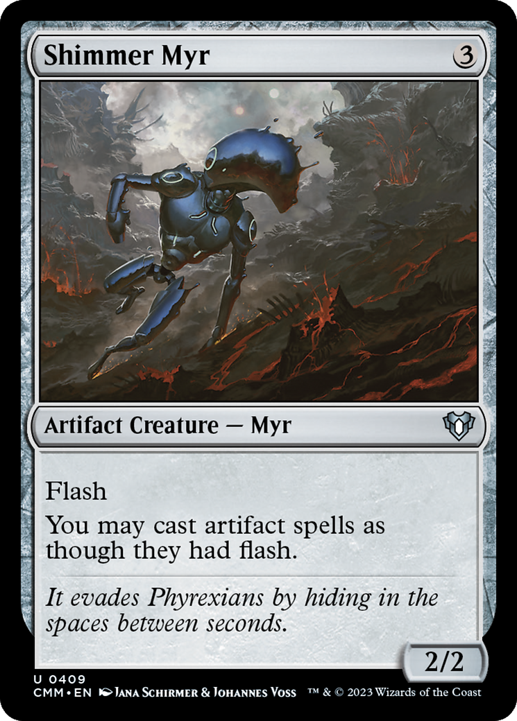 Shimmer Myr (CMM-409) [Commander Masters] MTG Single Wizards of the Coast