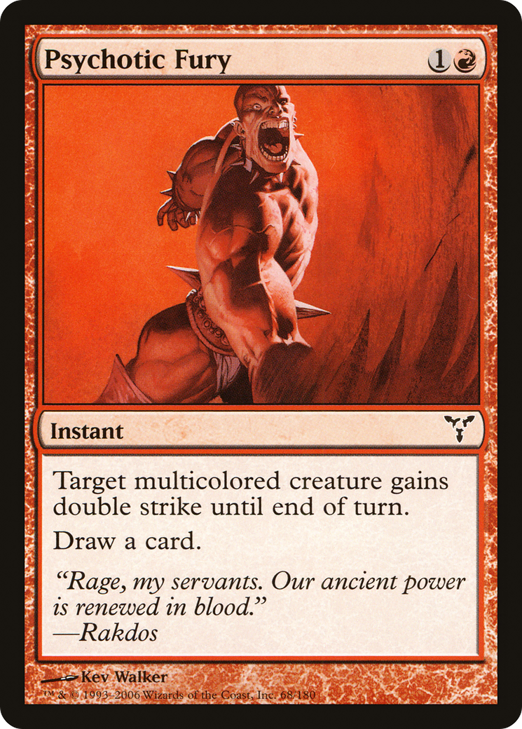 Psychotic Fury (DIS-068) [Dissension] Foil MTG Single Wizards of the Coast