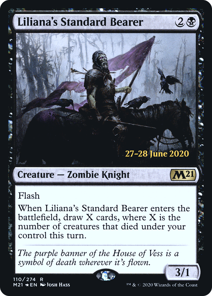 Liliana's Standard Bearer (PRE-110) [Core Set 2021 Promos] Foil MTG Single Wizards of the Coast
