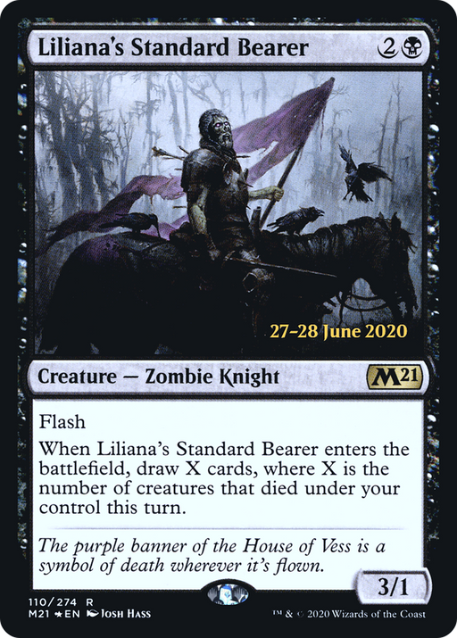Liliana's Standard Bearer (PRE-110) [Core Set 2021 Promos] Foil MTG Single Wizards of the Coast