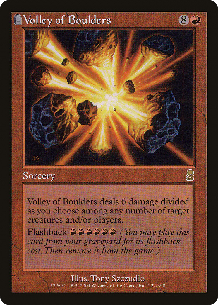 Volley of Boulders (ODY-227) [Odyssey] MTG Single Wizards of the Coast