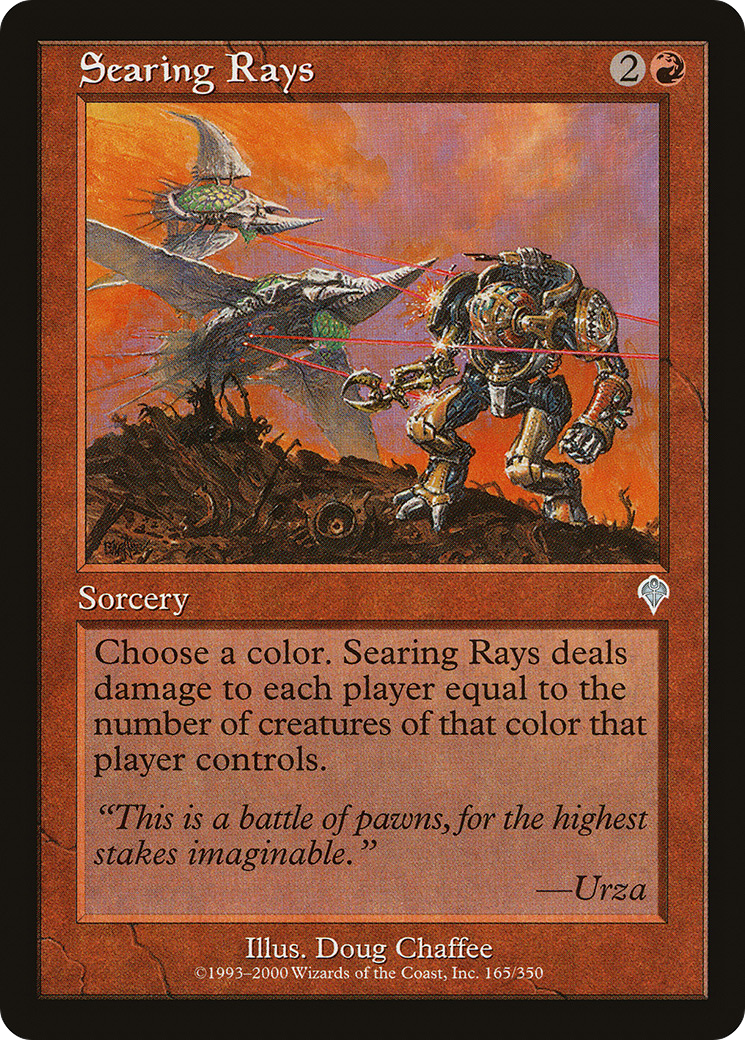 Searing Rays (INV-165) [Invasion] Foil MTG Single Wizards of the Coast