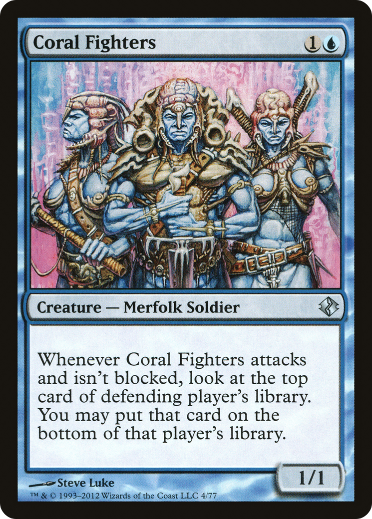 Coral Fighters (DDI-004) [Misc] Duel Decks: Venser vs. Koth MTG Single Wizards of the Coast