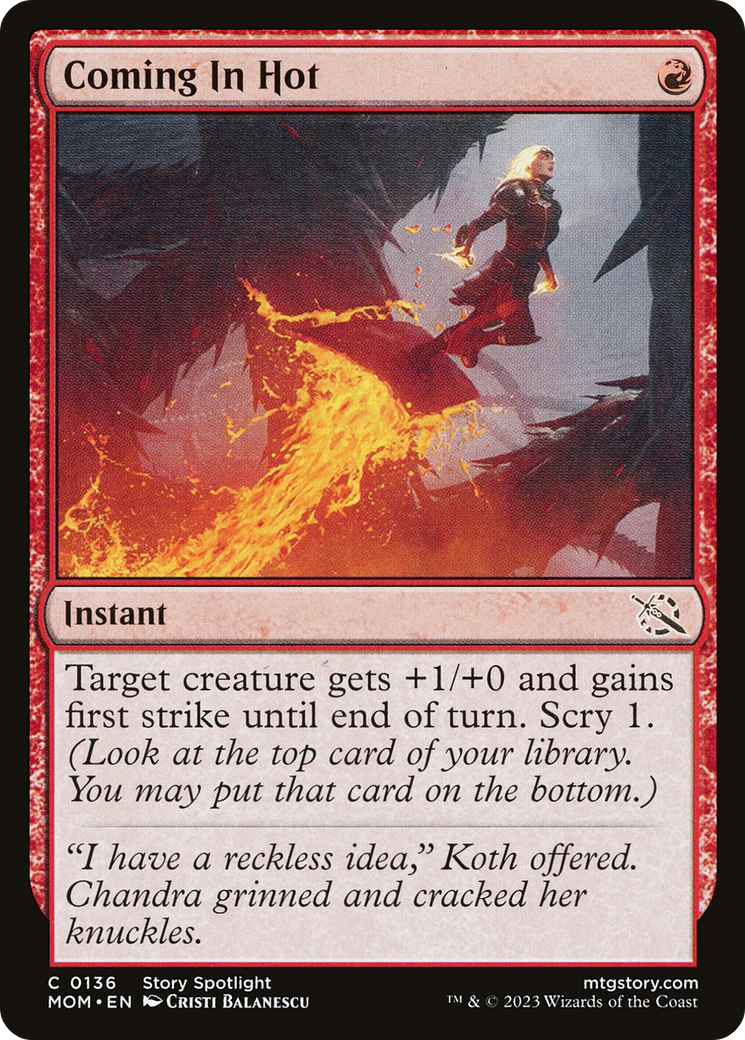 Coming In Hot (MOM-136) [March of the Machine] MTG Single Wizards of the Coast