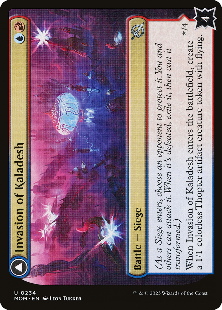 Invasion of Kaladesh // Aetherwing, Golden-Scale Flagship (MOM-234) [March of the Machine] Foil MTG Single Wizards of the Coast