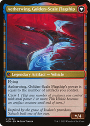 Invasion of Kaladesh // Aetherwing, Golden-Scale Flagship (MOM-234) [March of the Machine] Foil MTG Single Wizards of the Coast