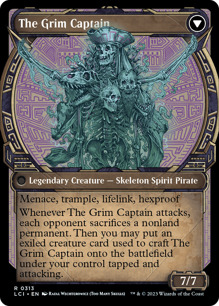 Throne of the Grim Captain (LCI-313) [The Lost Caverns of Ixalan] (Showcase) MTG Single Wizards of the Coast