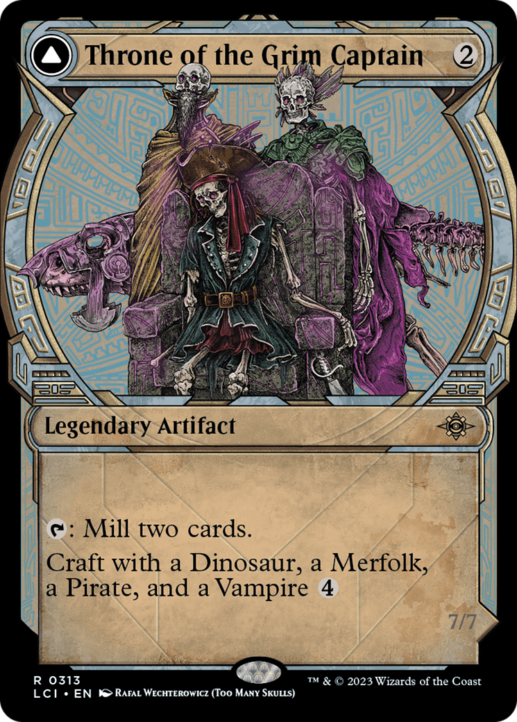 Throne of the Grim Captain (LCI-313) [The Lost Caverns of Ixalan] (Showcase) Foil MTG Single Wizards of the Coast