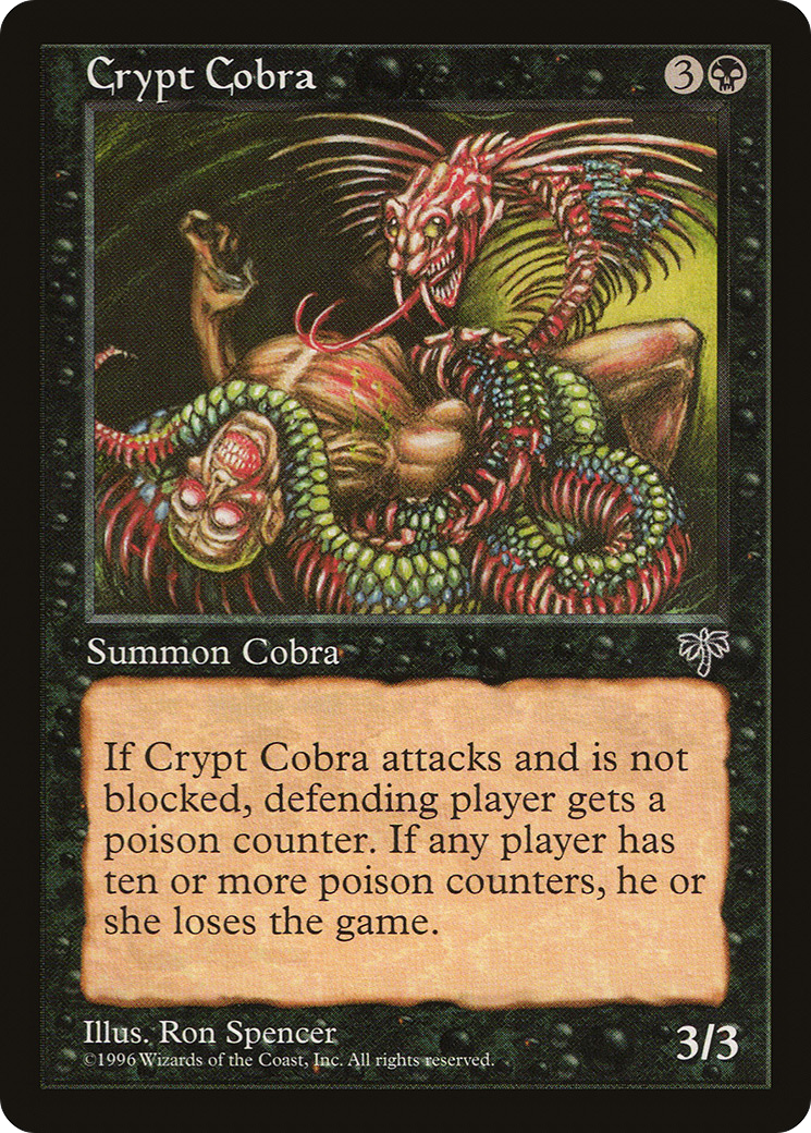 Crypt Cobra (MIR-114) [Mirage] MTG Single Wizards of the Coast