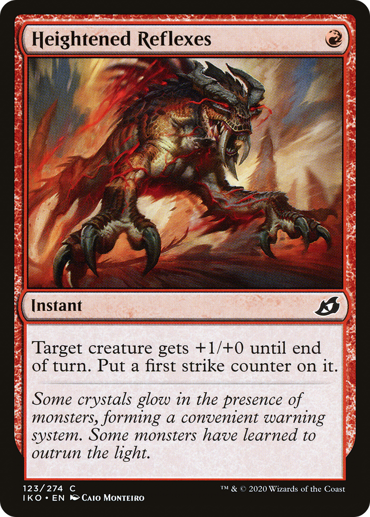 Heightened Reflexes (IKO-123) [Ikoria: Lair of Behemoths] MTG Single Wizards of the Coast