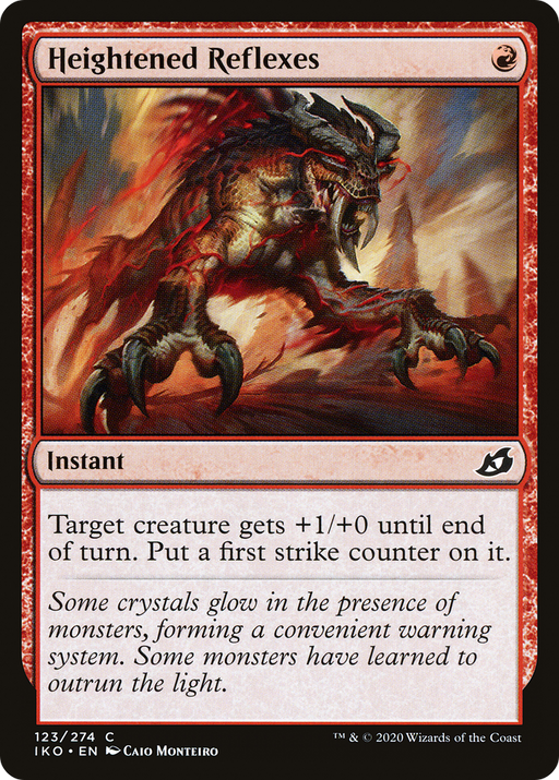 Heightened Reflexes (IKO-123) [Ikoria: Lair of Behemoths] MTG Single Wizards of the Coast