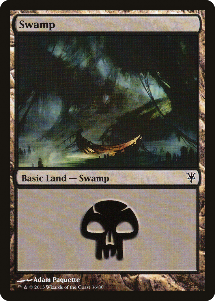 Swamp (36) (DDK-036) [Misc] Duel Decks: Sorin vs. Tibalt MTG Single Wizards of the Coast