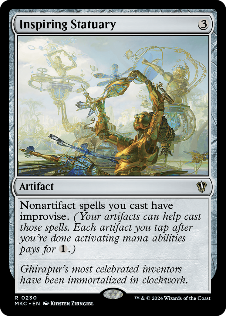 Inspiring Statuary (MKC-230) [Murders at Karlov Manor Commander] MTG Single Wizards of the Coast