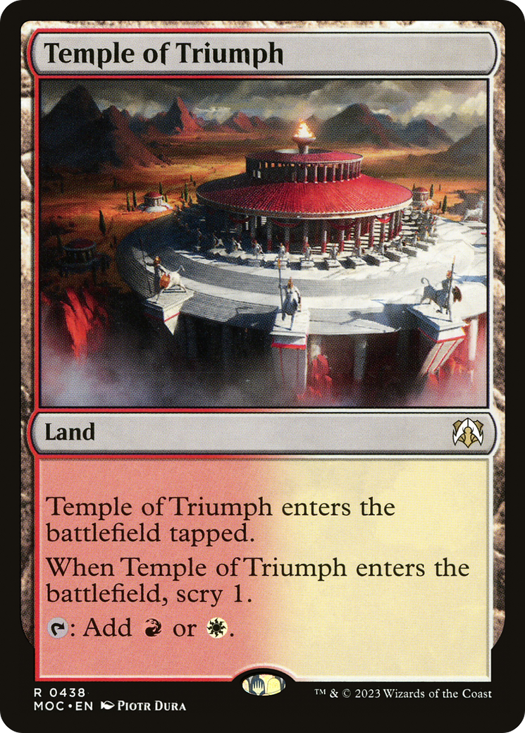 Temple of Triumph (MOC-438) [March of the Machine Commander] MTG Single Wizards of the Coast