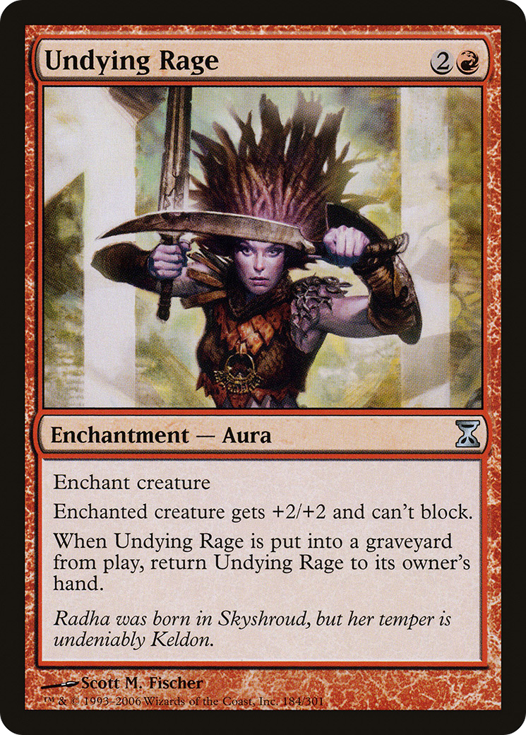Undying Rage (TSP-184) [Time Spiral] MTG Single Wizards of the Coast
