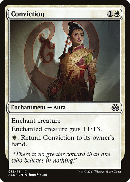 Conviction (AER-012) [Aether Revolt] MTG Single Wizards of the Coast