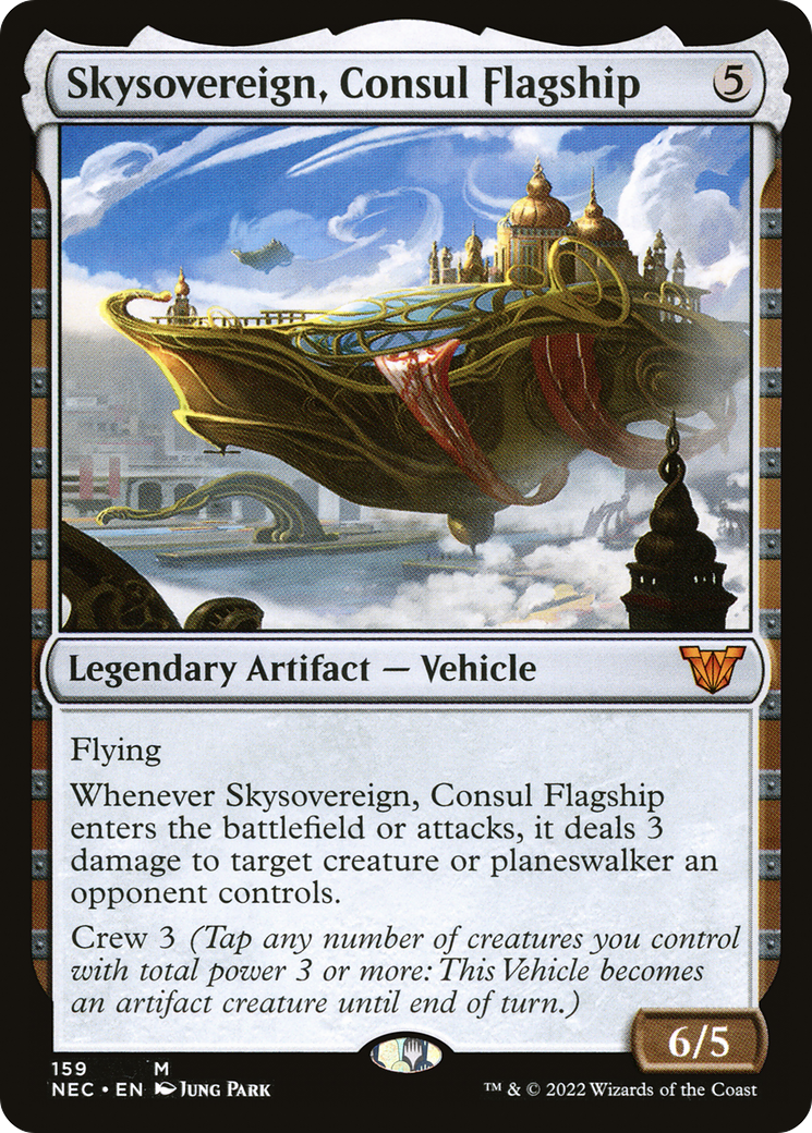 Skysovereign, Consul Flagship (NEC-159) [Neon Dynasty Commander] MTG Single Wizards of the Coast
