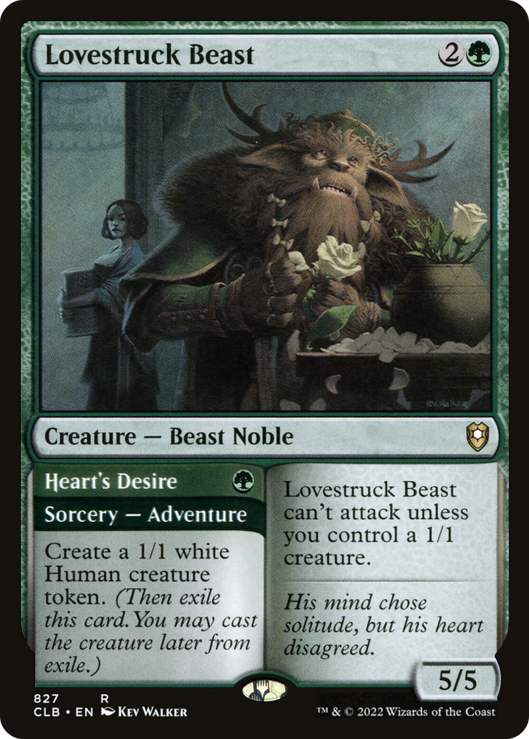 Lovestruck Beast // Heart's Desire (CLB-827) [Commander Legends: Battle for Baldur's Gate] MTG Single Wizards of the Coast