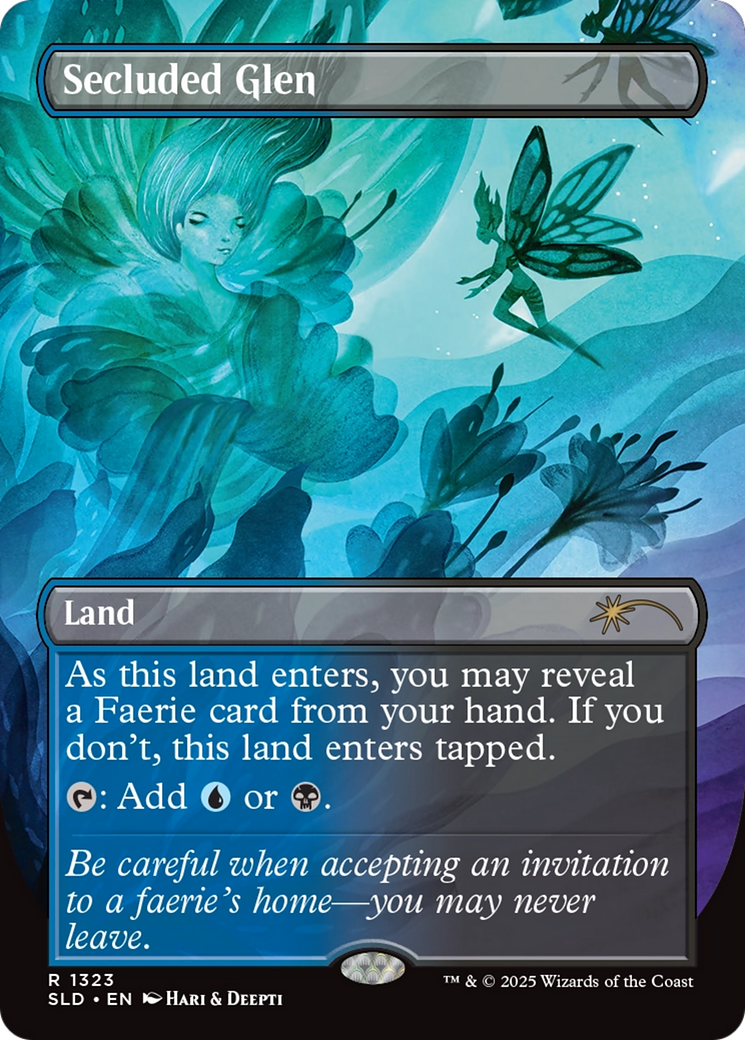 Secluded Glen (SLD-1323) [Secret Lair] Drop (Borderless) MTG Single Wizards of the Coast