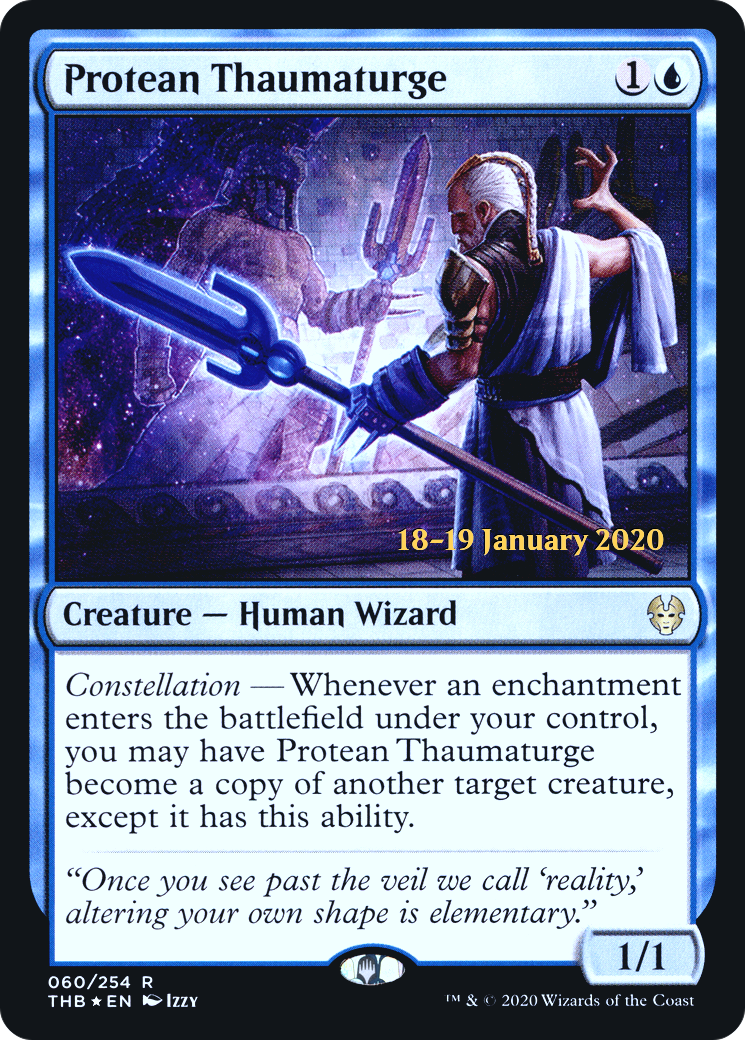 Protean Thaumaturge (PRE-060) [Theros Beyond Death Promos] Foil MTG Single Wizards of the Coast