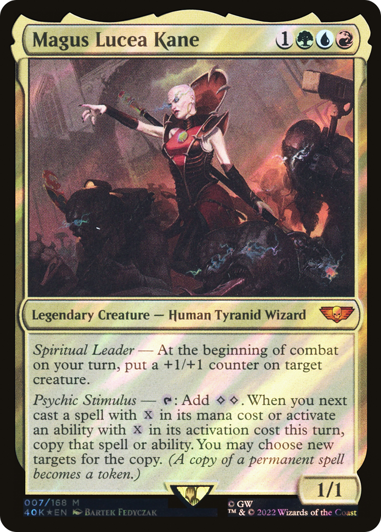 Magus Lucea Kane (40K-007) [Warhammer 40,000 Commander] Foil MTG Single Wizards of the Coast