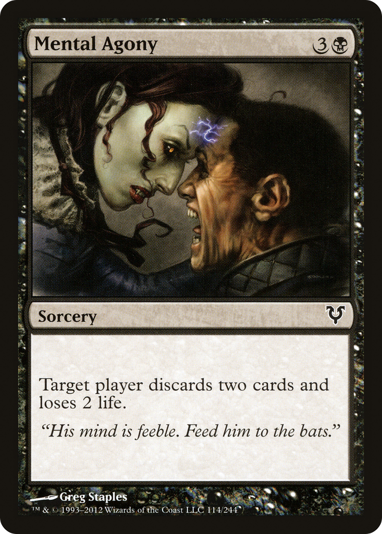 Mental Agony (AVR-114) [Avacyn Restored] MTG Single Wizards of the Coast