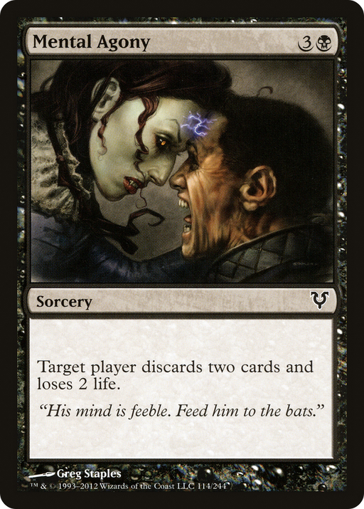 Mental Agony (AVR-114) [Avacyn Restored] MTG Single Wizards of the Coast