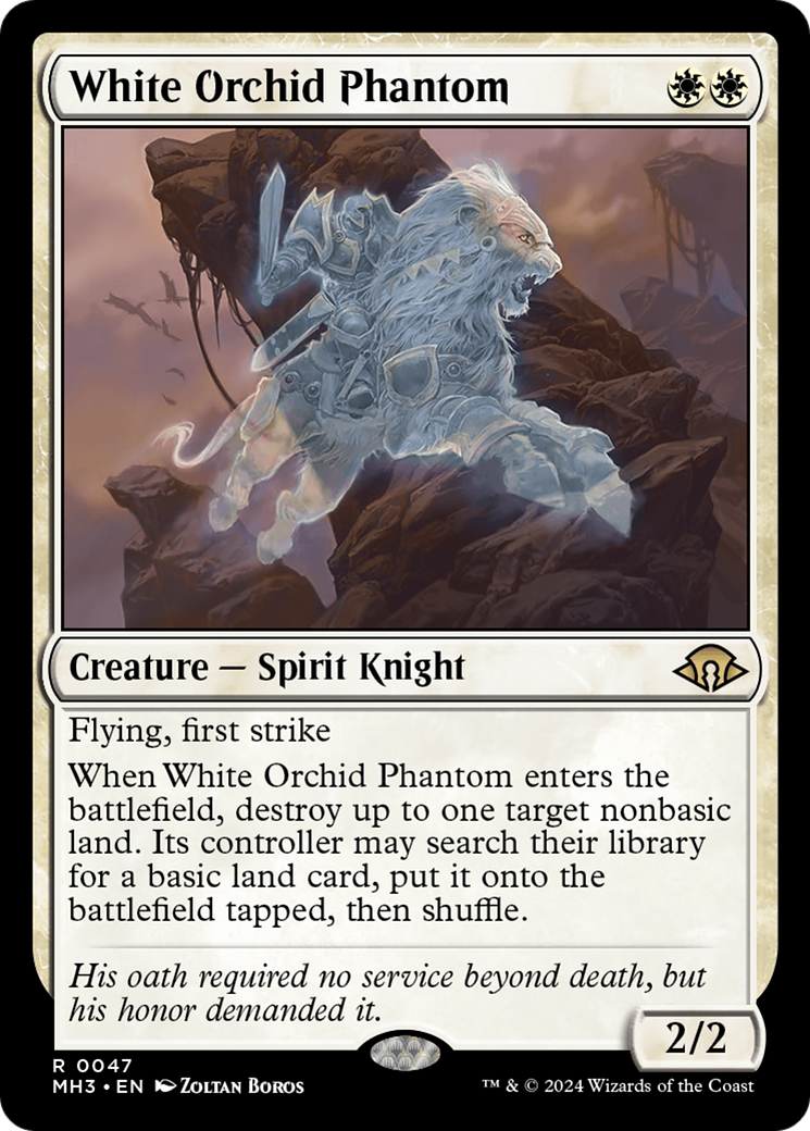 White Orchid Phantom (MH3-047) [Modern Horizons 3] MTG Single Modern Horizons 3