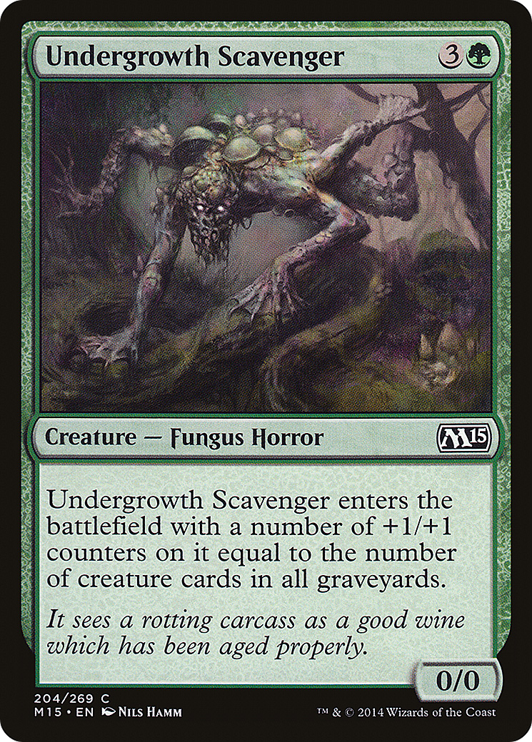 Undergrowth Scavenger (M15-204) [Magic 2015] MTG Single Wizards of the Coast