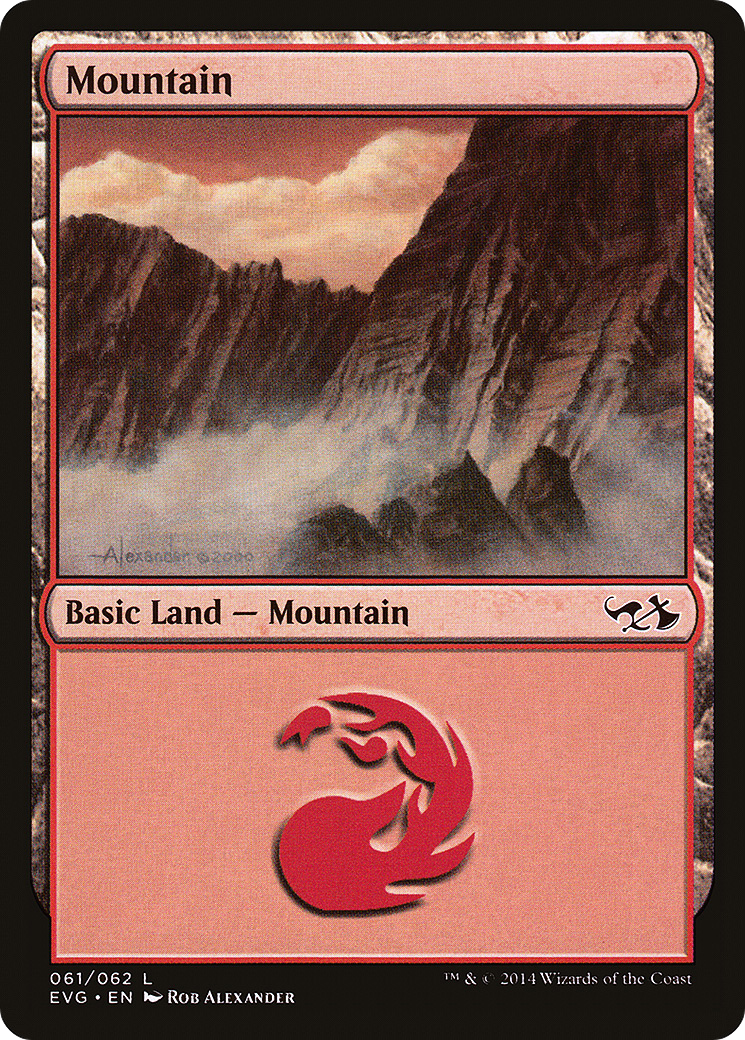 Mountain (DD3-061) [Misc] Duel Decks Anthology: Elves vs. Goblins MTG Single Wizards of the Coast