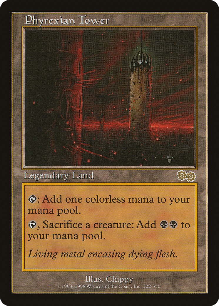 Phyrexian Tower (USG-322) [Urza's Saga] MTG Single Wizards of the Coast