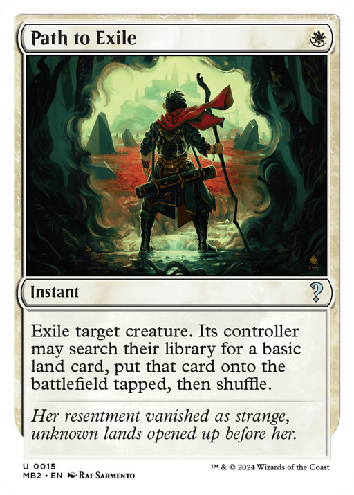 Path to Exile (White Border) (MB2-015) [Mystery Booster] Mystery Booster 2 MTG Single Wizards of the Coast