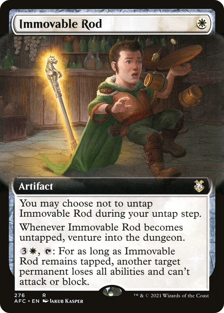 Immovable Rod (AFC-276) [Forgotten Realms Commander] (Extended Art) MTG Single Wizards of the Coast