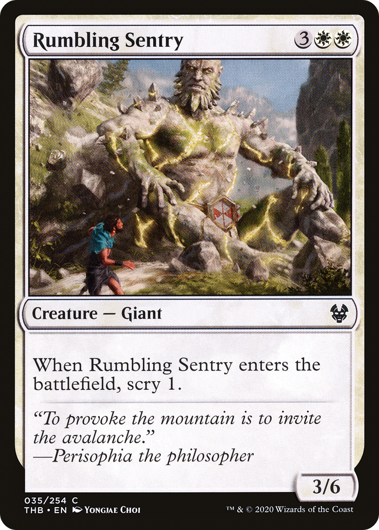 Rumbling Sentry (THB-035) [Theros Beyond Death] MTG Single Wizards of the Coast