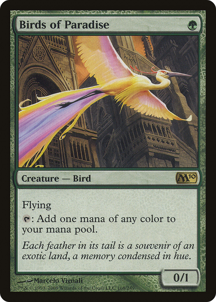 Birds of Paradise (M10-168) [Magic 2010] Foil MTG Single Wizards of the Coast