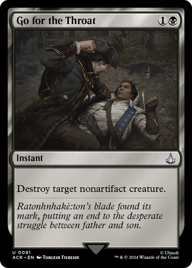 Go for the Throat (ACR-091) [Assassin's Creed] MTG Single Wizards of the Coast
