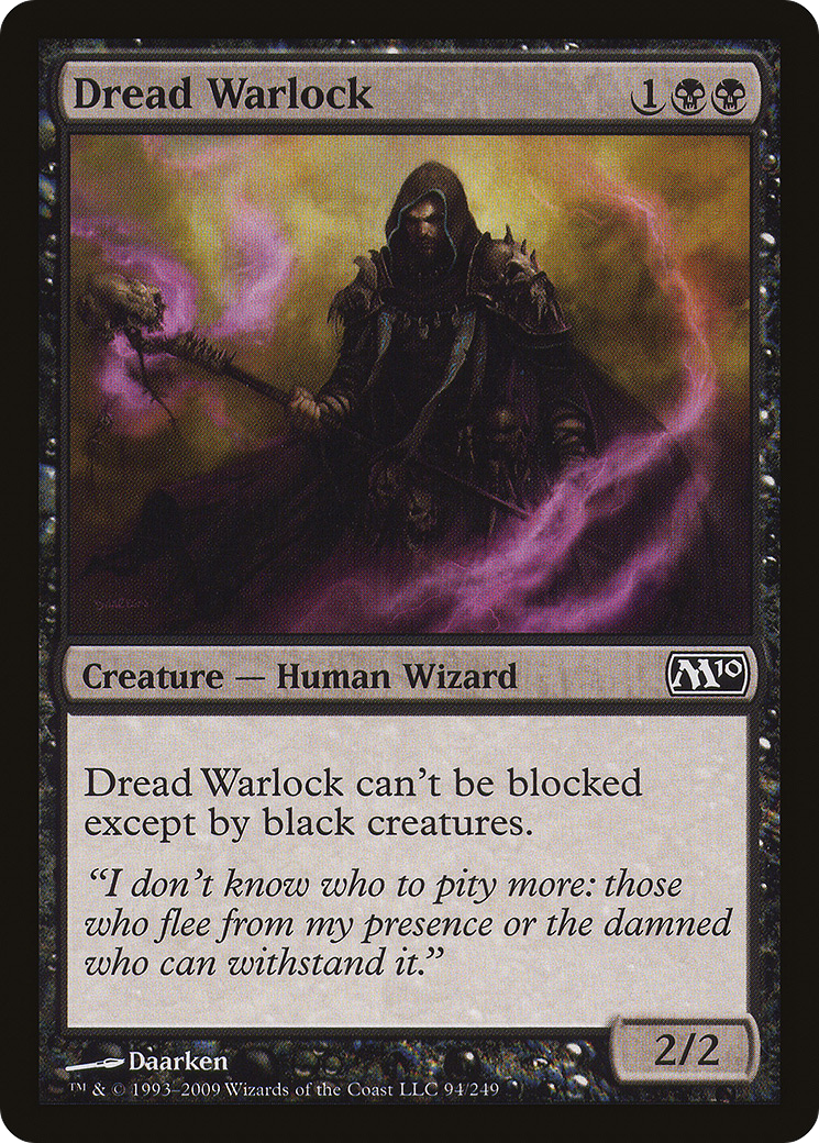 Dread Warlock (M10-094) [Magic 2010] MTG Single Wizards of the Coast