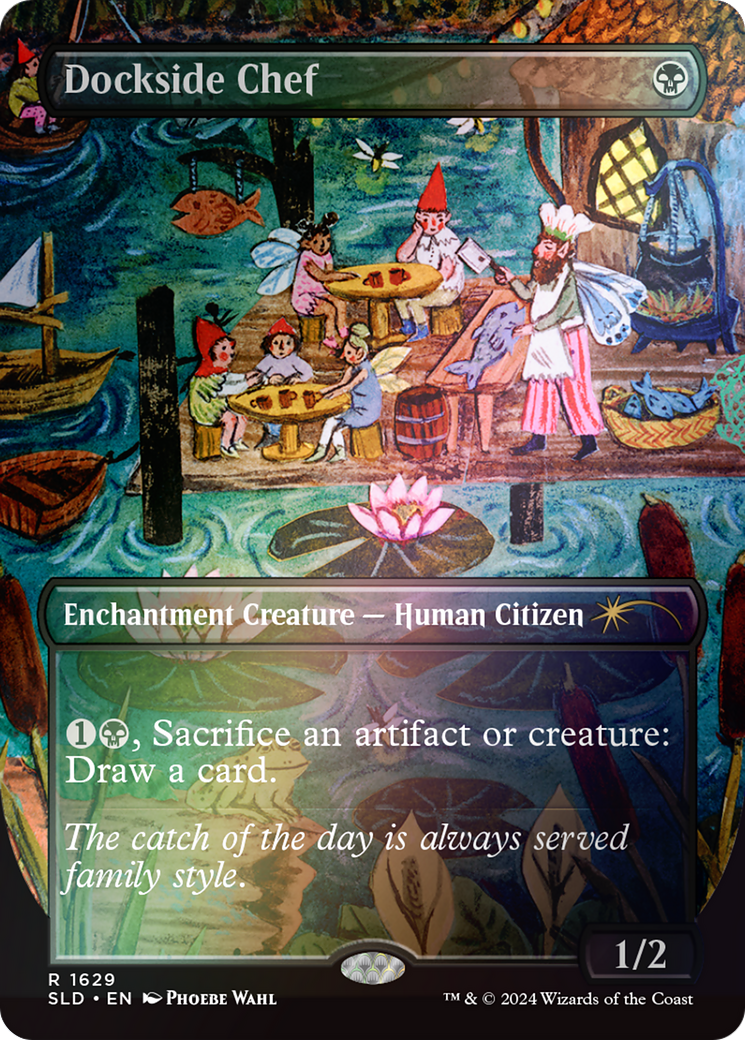 Dockside Chef (Rainbow Foil) (SLD-1629) [Secret Lair] Drop (Borderless) Foil MTG Single Wizards of the Coast