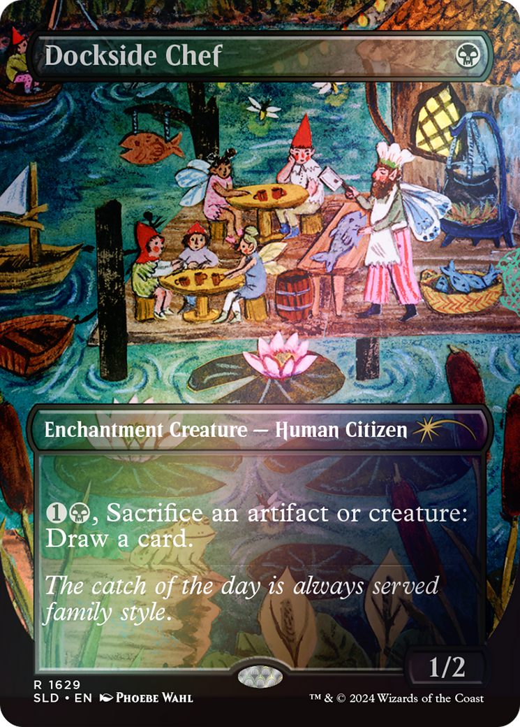 Dockside Chef (Rainbow Foil) (SLD-1629) [Secret Lair] Drop (Borderless) Foil MTG Single Wizards of the Coast