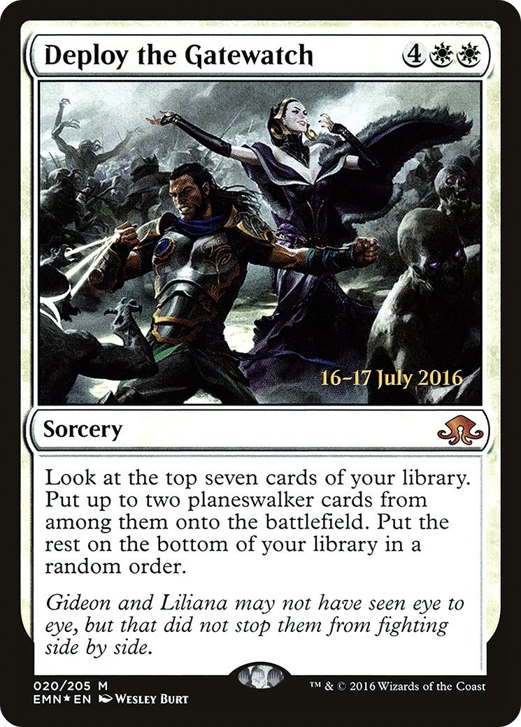 Deploy the Gatewatch (PRE-020) [Eldritch Moon Promos] Foil MTG Single Wizards of the Coast