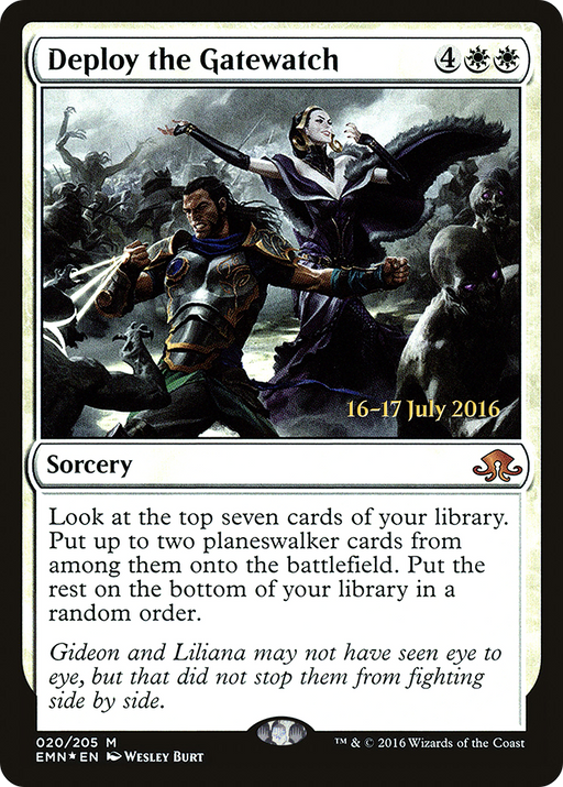 Deploy the Gatewatch (PRE-020) [Eldritch Moon Promos] Foil MTG Single Wizards of the Coast